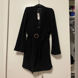 Mango Belted Blazer Dress